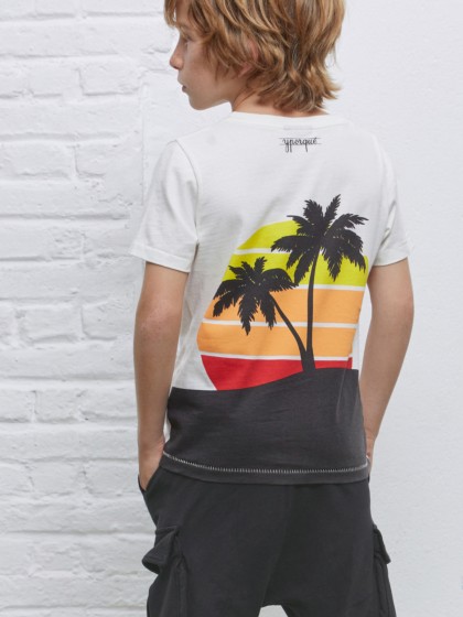 SUNSET FRONT & BACK TEE 5