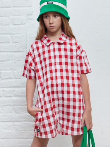 GINGHAM JUMPSUIT (red) 1